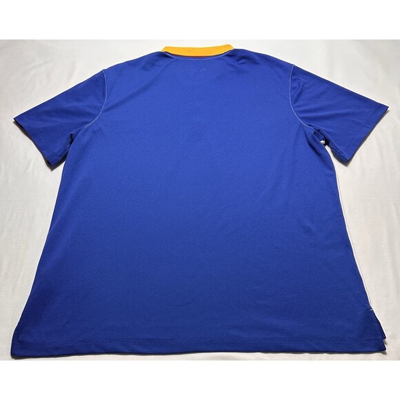 Milwaukee Brewers Nike Polo Shirt Mens XL Blue White Cooperstown MLB Baseball - Picture 4 of 9